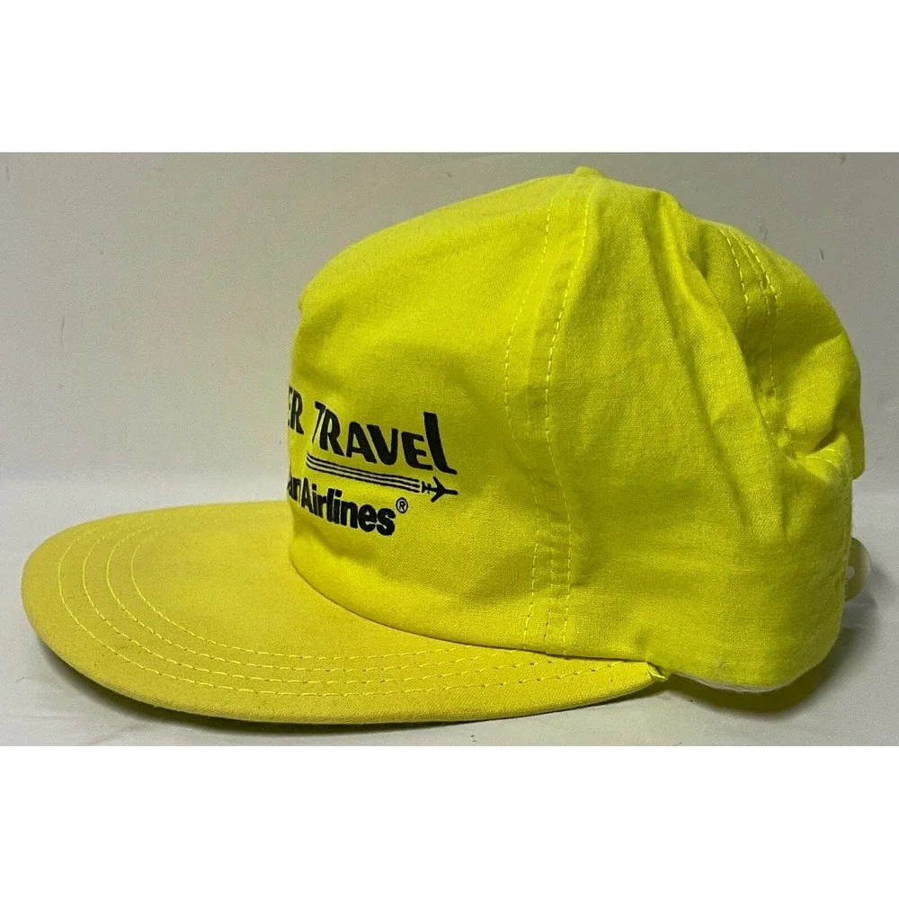 AMERICAN AIRLINES GARBER TRAVEL CAP‎ YELLOW LARGE